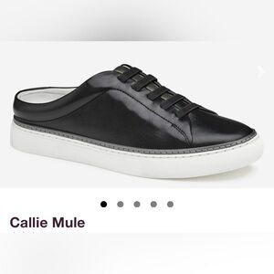 Johnston & Murphy Black Leather Women's Sneakers